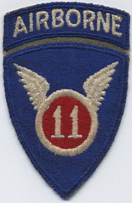 WWII US 11TH 82ND 101ST US AIRBORNE PARATROOPER JACKET POCKET PATCH INSIGNIA