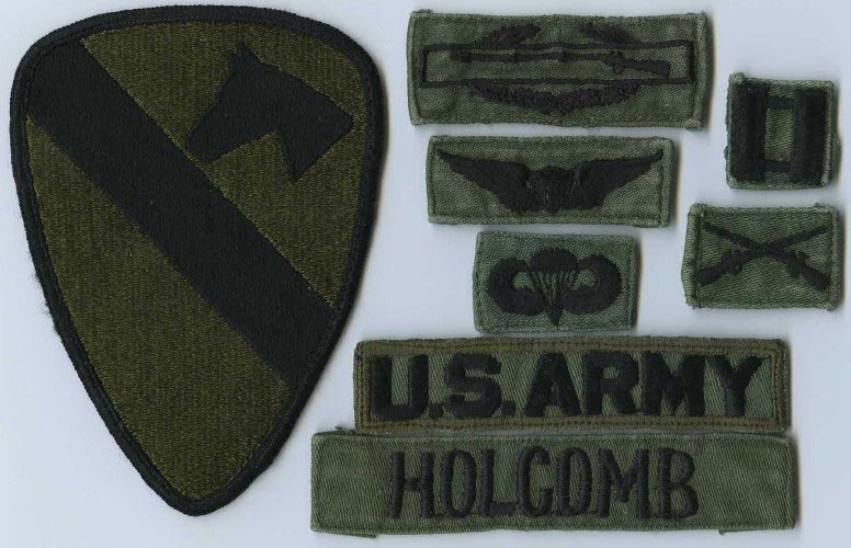 US Army 48th Armored Division "HURRICANE" tank armor cavalry tab patch