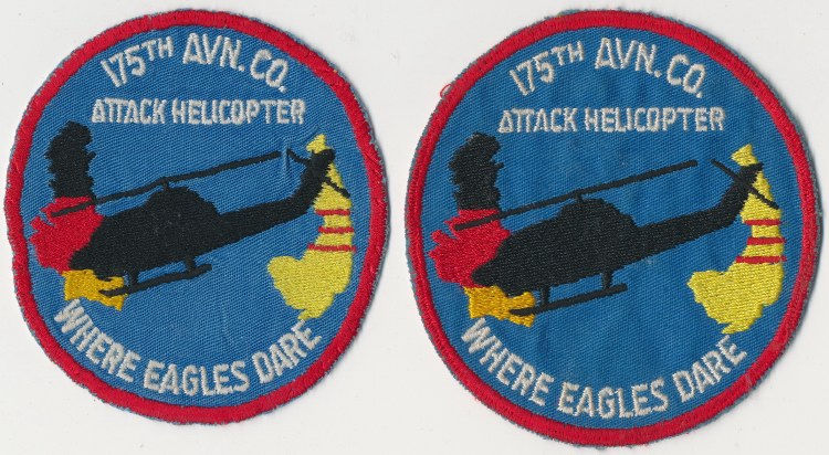 A Co 1st Bn 6th Air Cavalry Bde Aviation ASSASSIN 4.25" pocket patch 