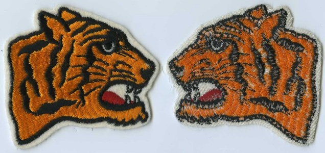 Small Orange Baron Tiger Iron on Patch